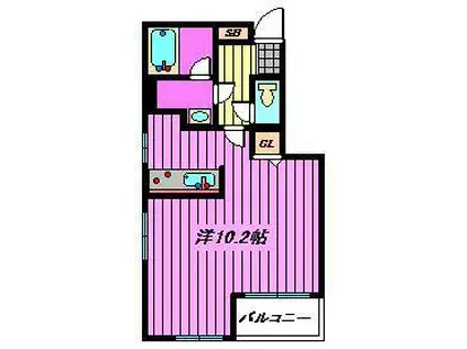 永野マンションII(1K/2階)の間取り写真