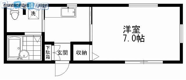 アルビ関屋本村(1K/2階)の間取り写真