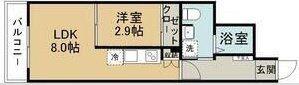 GRAND MAISON台原(1LDK/1階)の間取り写真