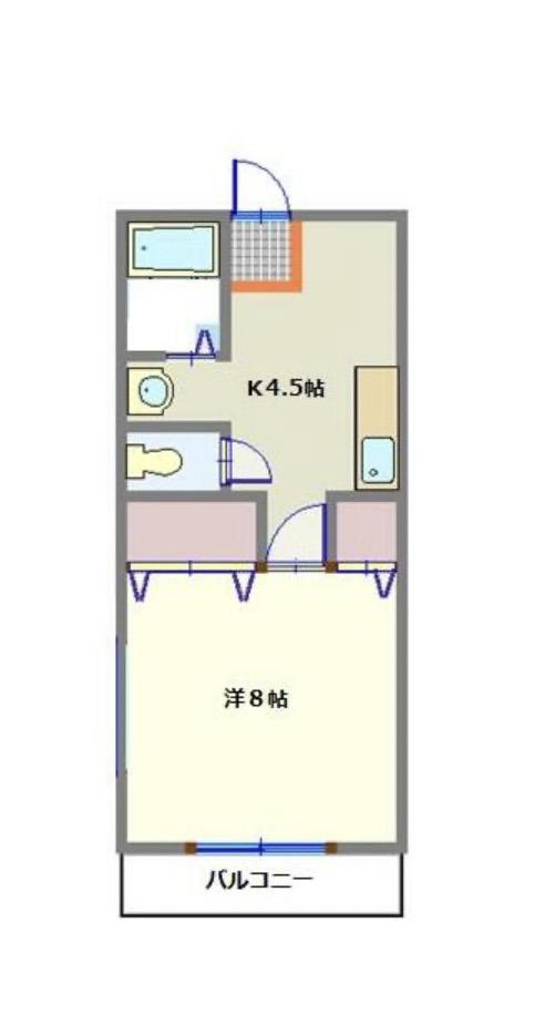 フレンディハイツ小池(1K/2階)の間取り写真