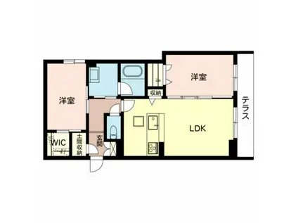 サニーコート(2LDK/2階)の間取り写真