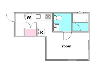 FARE西大井(ワンルーム/4階)の間取り写真