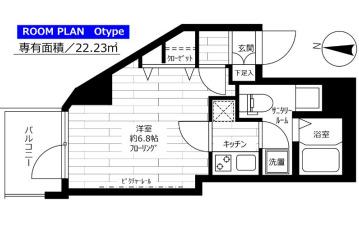 ステージファースト上北沢(1K/3階)の間取り写真