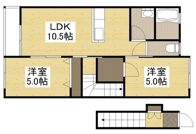 レガーロ(2LDK/2階)の間取り写真