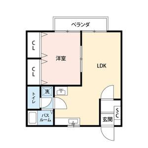 ニューシティ丸山A・B(2DK/2階)の間取り写真