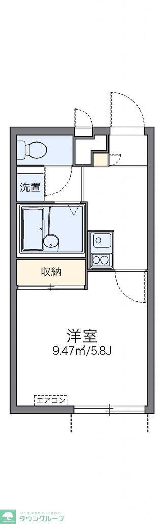 レオパレス本天沼ET(1K/2階)の間取り写真