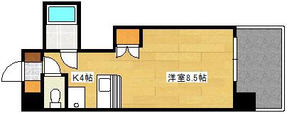 GYビル(1K/3階)の間取り写真