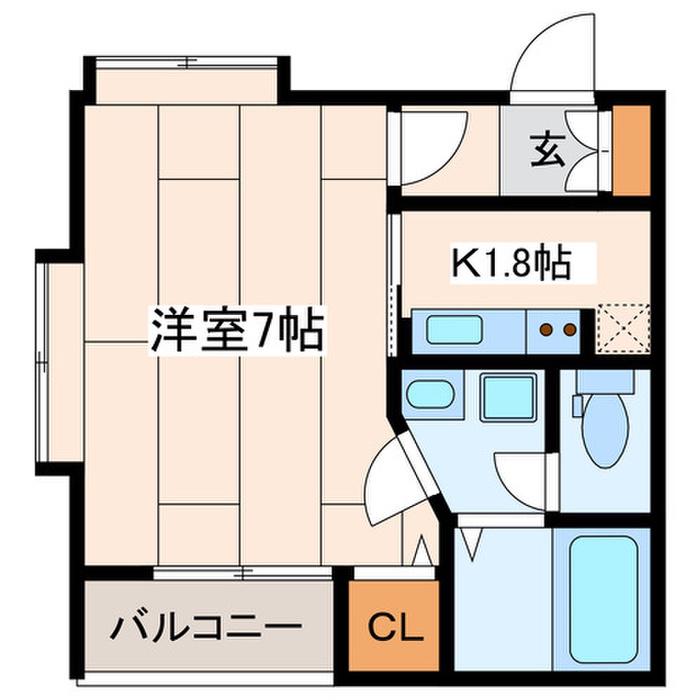 PREMIUM HILLS MACHIDA(1K/3階)の間取り写真
