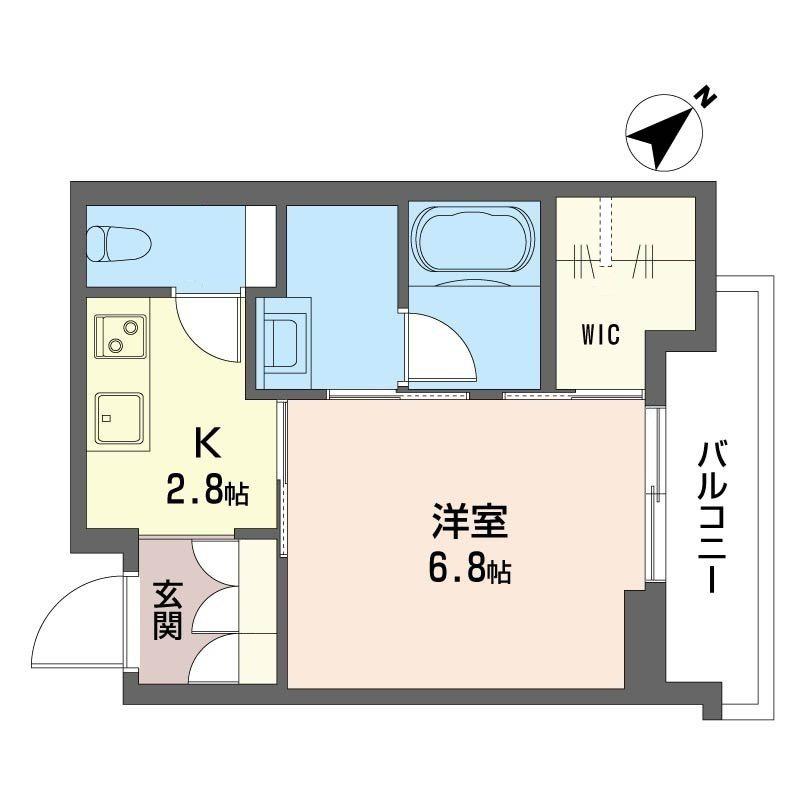 リベラル泉町(1K/3階)の間取り写真
