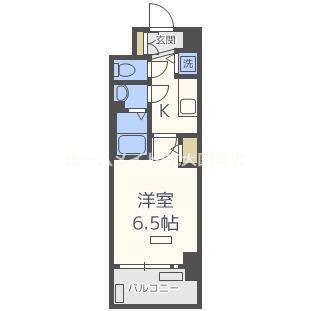 プレサンス梅田北オール(1K/2階)の間取り写真
