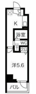 レグゼ横濱阪東橋2(1K/6階)の間取り写真