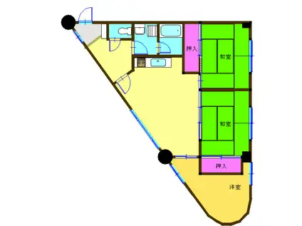 ANビル(3LDK/3階)の間取り写真