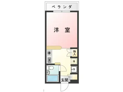 第1FMクレセントマンション(1K/3階)の間取り写真