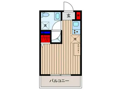 MAISON・OLIVE(ワンルーム/3階)の間取り写真