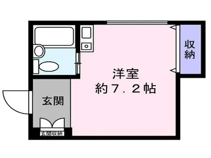 大同ビル(ワンルーム/4階)の間取り写真