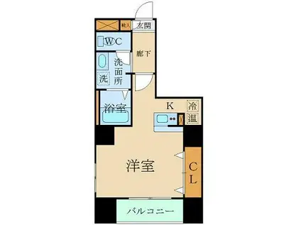 グラン・ドミール仙台駅東(ワンルーム/3階)の間取り写真