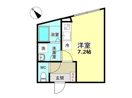 ジュリアス中野(ワンルーム/4階)の間取り写真