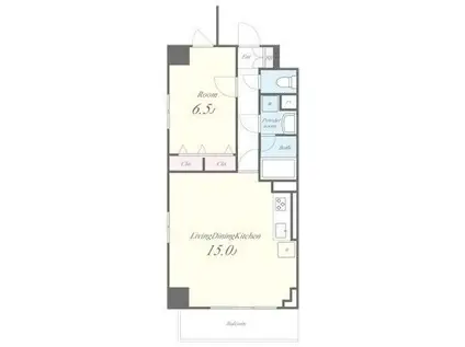 メゾンドフローレ野方(1LDK/5階)の間取り写真
