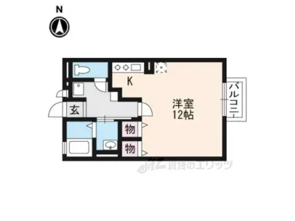 ジョーカンサニーガーデン(1K/1階)の間取り写真