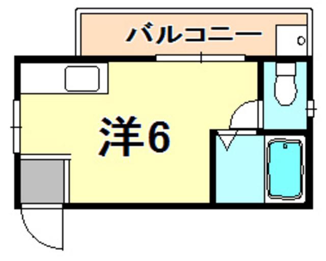 ハイツ順(ワンルーム/2階)の間取り写真