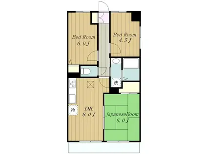 ラフィネ相武台III(3DK/1階)の間取り写真