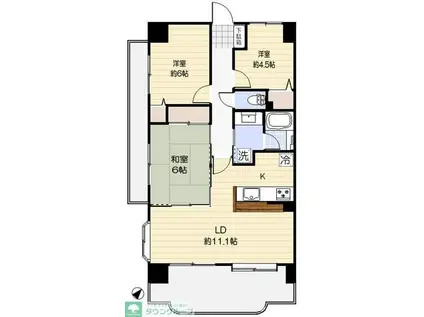 ダイアパレス浦安(3LDK/7階)の間取り写真