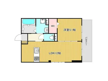 グランツ鳴尾(1LDK/2階)の間取り写真