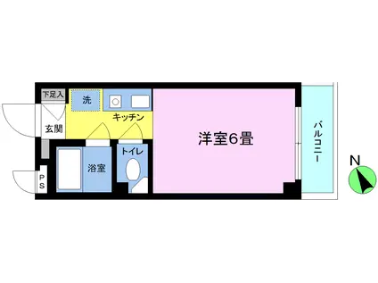 メゾンドポミエ(1K/3階)の間取り写真