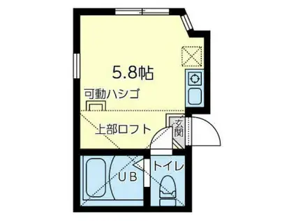 ユナイトオーケストラ(ワンルーム/1階)の間取り写真