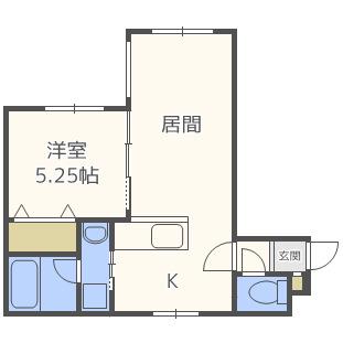 ANNEX(1LDK/4階)の間取り写真