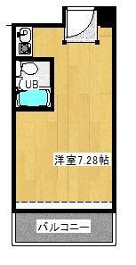 ニューステイトメナー(ワンルーム/3階)の間取り写真