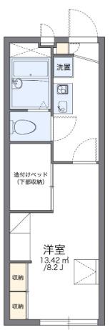 レオパレスまついII(1K/2階)の間取り写真
