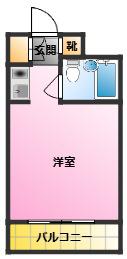 トップ新丸子第4(ワンルーム/5階)の間取り写真