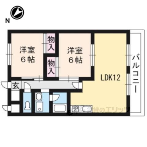 COMFORT T1(2LDK/3階)の間取り写真