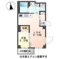 VENUS(1LDK/2階)の間取り写真