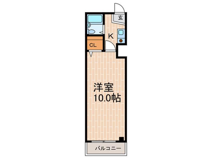 ネオロイヤル(1K/3階)の間取り写真