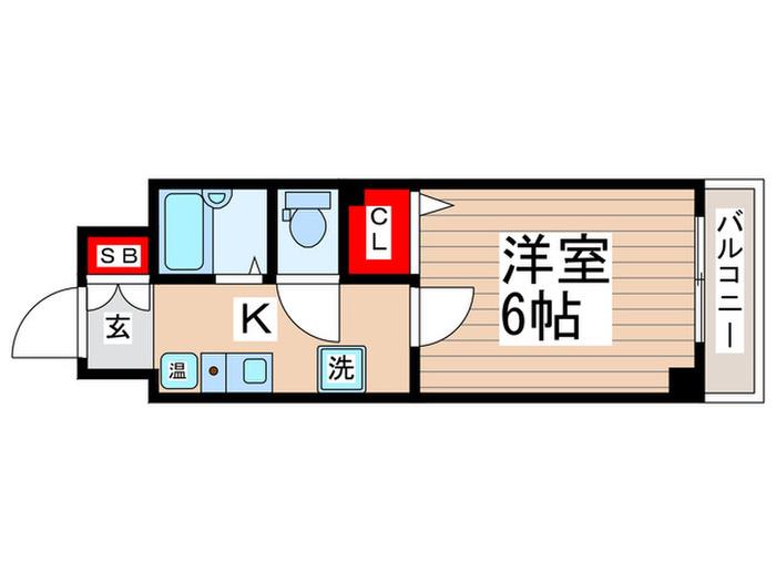 桃園ヴィレッジ(1K/2階)の間取り写真
