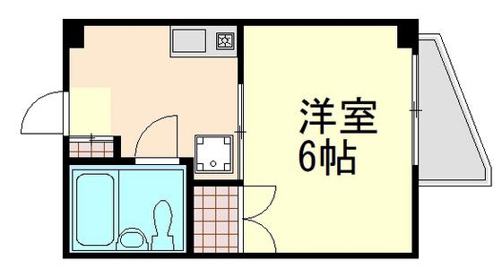 FITS-BLDG牛田品町(1K/2階)の間取り写真