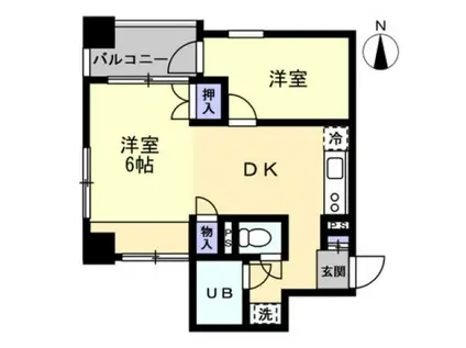 GSハイム筑紫(1LDK/10階)の間取り写真