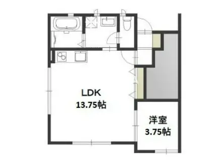 シティグランデ(1LDK/1階)の間取り写真