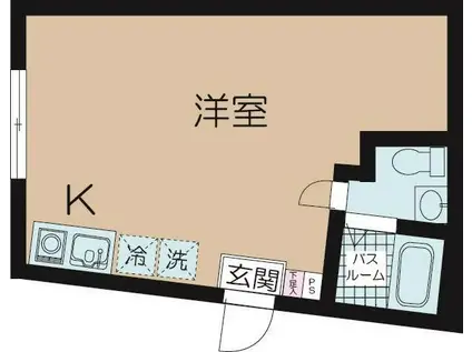 REMU千川(ワンルーム/3階)の間取り写真