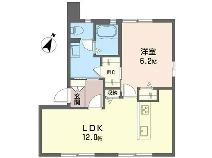 アーバニティI番館(1LDK/1階)の間取り写真