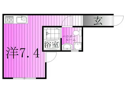 興野2丁目AP陽だまりのルーチェ(ワンルーム/2階)の間取り写真