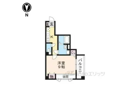 メゾン・マロン(1K/3階)の間取り写真