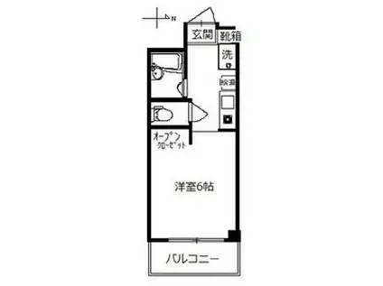 ANNEX池下(1K/4階)の間取り写真