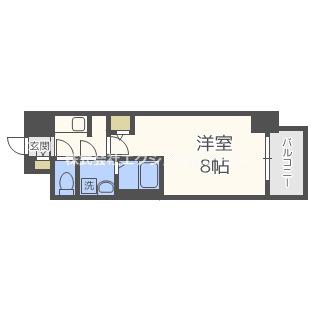 サムティ姫島LIBERLE(1K/2階)の間取り写真