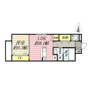 LA・LA(1LDK/3階)の間取り写真