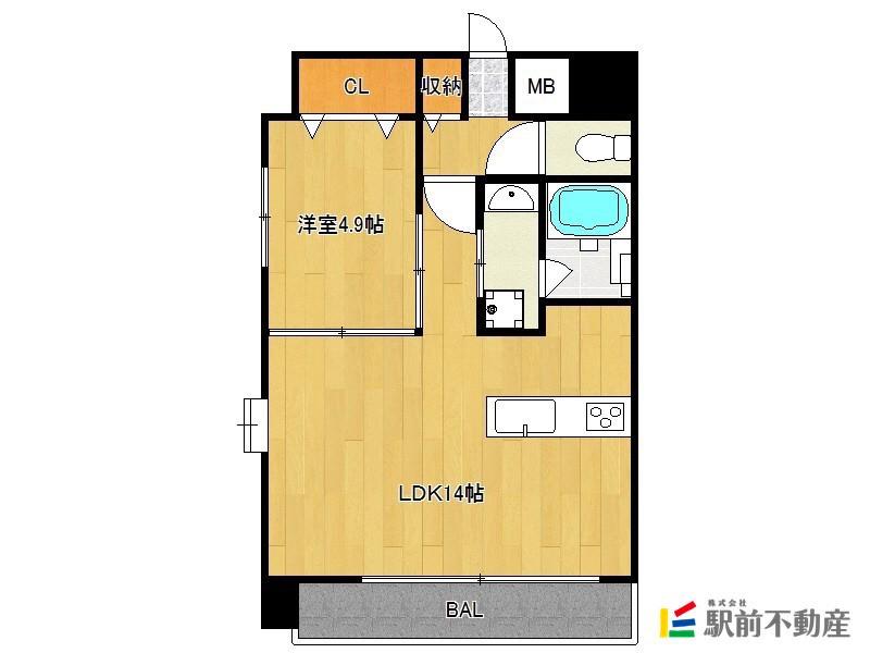 MAISONアマファソン(1LDK/1階)の間取り写真