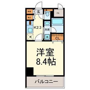グランルージュ栄II(1K/2階)の間取り写真