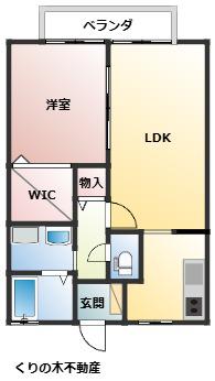 蔵KATAYAMA-A(1LDK/1階)の間取り写真